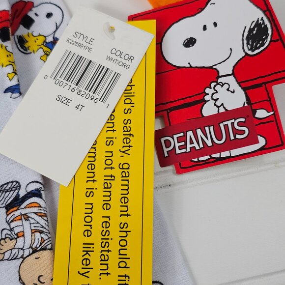Peanuts Halloween Characters 2 Piece Long Sleeve Pajama Set Toddlers Size 4T NWT - Picture 7 of 8
